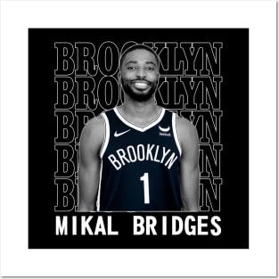 Brooklyn Nets Mikal Bridges Posters and Art